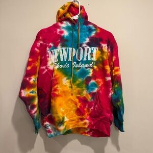 Vintage Newport Rhode Island Tie-Dye Hoodie